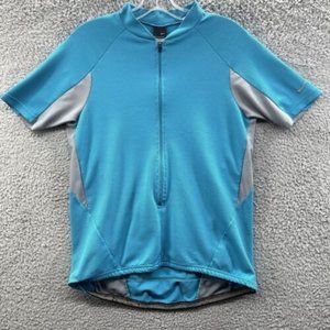 Nike Sphere Dry Top Women's Medium Blue 1/2 Zip Pockets Running Top Ladies M